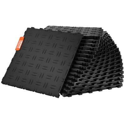 VEVOR Lot de 25 Dalles de Garage Emboîtables, 30,5x30,5x1,3cm, Lot de 25 Dalles de Revêtement de Sol de Garage, Texture Double Face Antidérapante, pour Garages, Sous-Sols, Ateliers de Réparation, Noir VEVOR Lot de 25 Dalles de Garage Emboîtables, 30,5x30,5x1,3cm, Lot de 25 Dalles de Revêtement de Sol de Garage, Texture Double Face Antidérapante, pour Garages, Sous-Sols, Ateliers de Réparation, Noir