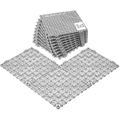 VEVOR Lot de 12 Dalles de Jardin Piscine 30x30x1,5 cm Gris Dalle Clipsable Ajourée Antidérapante en PVC Drainage Rapide Revêtements de Sol Extérieur Intérieur pour Terrasse Cuisine Spa Salle de Bain VEVOR Lot de 12 Dalles de Jardin Piscine 30x30x1,5 cm Gris Dalle Clipsable Ajourée Antidérapante en PVC Drainage Rapide Revêtements de Sol Extérieur Intérieur pour Terrasse Cuisine Spa Salle de Bain