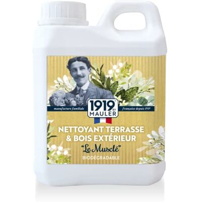Mauler 1919 by Nettoyant Terrasse & Bois extérieur 5L « Le Musclé » : élimine salissure, pollution, mousse et dégraisse le bois,matière active d'origine naturelle Mauler 1919 by Nettoyant Terrasse & Bois extérieur 5L « Le Musclé » : élimine salissure, pollution, mousse et dégraisse le bois,matière active d'origine naturelle