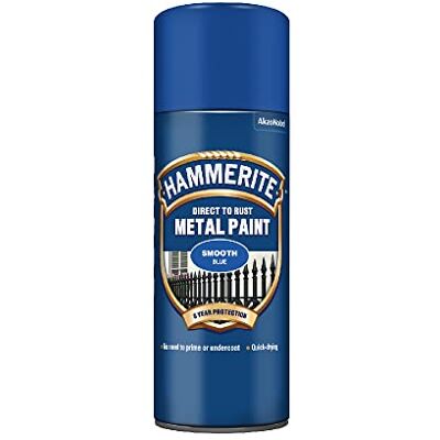 Hammerite Direct pour Rouille Lisse Aérosol Spray Peinture- Tous Coloris Disponible Bleu Hammerite Direct pour Rouille Lisse Aérosol Spray Peinture- Tous Coloris Disponible Bleu