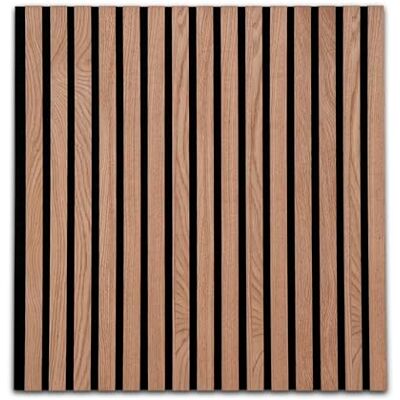 KARAT Panneaux muraux en MDF Panneau Mural avec placage en Bois et Feutre Tasseau Mural Décoration pour intérieur Isolation sonore pour Bureau Maison (Red Oak 60x60 cm Epaisseur 2,1 cm) KARAT Panneaux muraux en MDF Panneau Mural avec placage en Bois et Feutre Tasseau Mural Décoration pour intérieur Isolation sonore pour Bureau Maison (Red Oak 60x60 cm Epaisseur 2,1 cm)