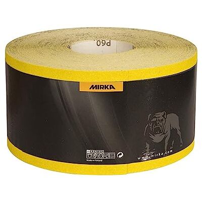 Mirka 1651100180Y - Rouleau de papier de verre P80 pour ponçage manuel et mécanique Mirka 1651100180Y - Rouleau de papier de verre P80 pour ponçage manuel et mécanique