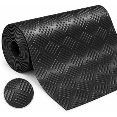 KARAT Tapis en Caoutchouc antidérapant Coureur en Caoutchouc Tapis de Sol Aspect tôle ondulée Revêtement de Sol résistant de -30°C à +69°C, 3 mm d'épaisseur Modèle Karo Motif carré 150x250 cm KARAT Tapis en Caoutchouc antidérapant Coureur en Caoutchouc Tapis de Sol Aspect tôle ondulée Revêtement de Sol résistant de -30°C à +69°C, 3 mm d'épaisseur Modèle Karo Motif carré 150x250 cm