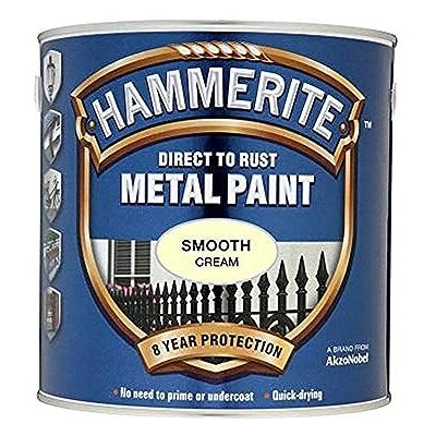 Hammerite Sfcr750 750 ML Direct sur Rouille Finition Lisse – Crème Hammerite Sfcr750 750 ML Direct sur Rouille Finition Lisse – Crème