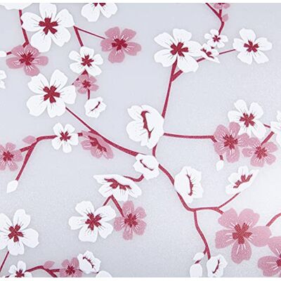 Venilia Film pour fenêtre, statique, motif fleurs de cerisier, en verre dépoli, film décoratif en verre, transparent, 45 cm x 1,5 m, 200 microns (épaisseur : 0,2 mm) Venilia Film pour fenêtre, statique, motif fleurs de cerisier, en verre dépoli, film décoratif en verre, transparent, 45 cm x 1,5 m, 200 microns (épaisseur : 0,2 mm)