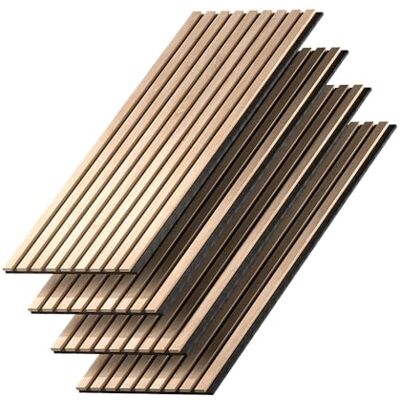 Vicco Panneau acoustique "Sonoa", Chêne, 4 pièces 4 pièces, pour montage mural pour améliorer l'acoustique de la pièce Vicco Panneau acoustique "Sonoa", Chêne, 4 pièces 4 pièces, pour montage mural pour améliorer l'acoustique de la pièce