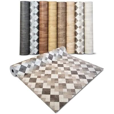 KARAT Revêtement de sol CV aspect carrelage Sol en PVC sol lino Antidérapant & Imperméable Découpe au mètre (100 x 200 cm, CV Toscana Sand Toscana 2) KARAT Revêtement de sol CV aspect carrelage Sol en PVC sol lino Antidérapant & Imperméable Découpe au mètre (100 x 200 cm, CV Toscana Sand Toscana 2)