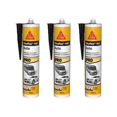 Sika 149 Raccord Auto Collant - Noir - 400g - Sceau de Carrosserie Sika 149 Raccord Auto Collant - Noir - 400g - Sceau de Carrosserie