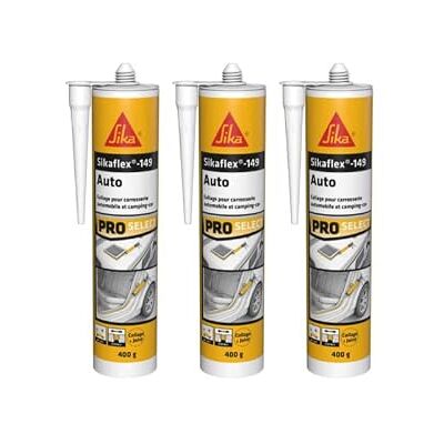 Sika - Set de 3 Colles Auto - Blanc - 300ml Sika - Set de 3 Colles Auto - Blanc - 300ml