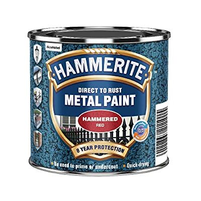 Hammerite Métal Peinture martelé 250ml Rouge Hammerite Métal Peinture martelé 250ml Rouge