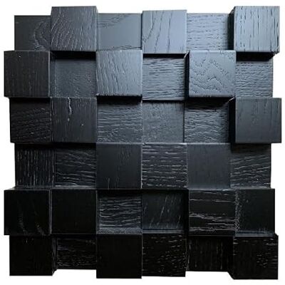 IG Acoustics Panneau mural acoustique 2D 500 en bois, diffuseur acoustique, 30 x 30 cm, noir IG Acoustics Panneau mural acoustique 2D 500 en bois, diffuseur acoustique, 30 x 30 cm, noir
