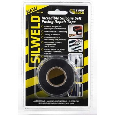 SIKA Everbuild 2sweldbk silweld en silicone à fusion bande – Noir SIKA Everbuild 2sweldbk silweld en silicone à fusion bande – Noir