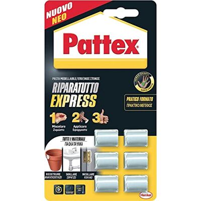 Pattex PRX15 Riparatutto Repair Express Power Pâte à modeler 6 x 5 g 6 x 5 g Pattex PRX15 Riparatutto Repair Express Power Pâte à modeler 6 x 5 g 6 x 5 g