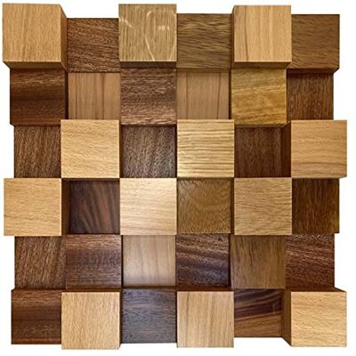 IG Acoustics Panneau mural acoustique 2D 500 en bois, diffuseur acoustique, 30 x 30 cm (mixte) IG Acoustics Panneau mural acoustique 2D 500 en bois, diffuseur acoustique, 30 x 30 cm (mixte)