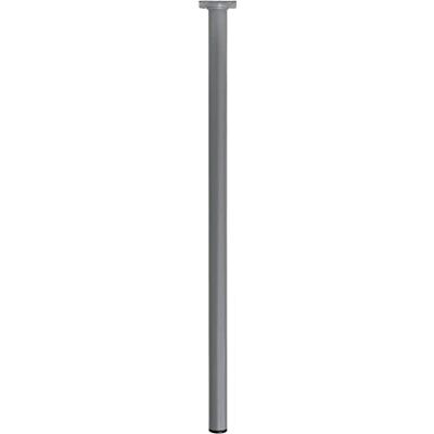 Amig Pied de meuble rond Modèle 4 Ø30 x 700 mm Avec vis de réglage Fixation par vissage en 4 points Supporte jusqu'à 15 kg par pied Acier argenté Amig Pied de meuble rond Modèle 4 Ø30 x 700 mm Avec vis de réglage Fixation par vissage en 4 points Supporte jusqu'à 15 kg par pied Acier argenté