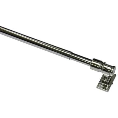 Gardinia Tringle à rideaux California Fixation sur la fenêtre À visser Support réglable Extensible : 120-225 cm Diamètre 12 mm Métal/plastique Chromé Gardinia Tringle à rideaux California Fixation sur la fenêtre À visser Support réglable Extensible : 120-225 cm Diamètre 12 mm Métal/plastique Chromé