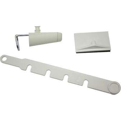 Gardinia Serrure pour fenêtre oscillo-battante Pour le réglage personnalisé des fenêtres oscillo-battantes Plastique Blanc Gardinia Serrure pour fenêtre oscillo-battante Pour le réglage personnalisé des fenêtres oscillo-battantes Plastique Blanc