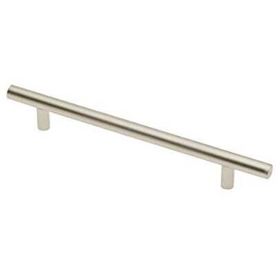 GTV Poignées de porte de cuisine en métal brossé avec barre en T Centres des trous : 192 mm GTV Poignées de porte de cuisine en métal brossé avec barre en T Centres des trous : 192 mm