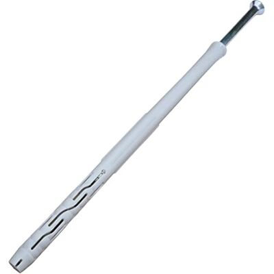 AERZETIX C57478 Lot de 10 chevilles en plastique Ø10 x 200 mm + 10 vis Ø7 x 205 mm avec tête fraisée en acier pour maçonnerie travaux de maçonnerie AERZETIX C57478 Lot de 10 chevilles en plastique Ø10 x 200 mm + 10 vis Ø7 x 205 mm avec tête fraisée en acier pour maçonnerie travaux de maçonnerie
