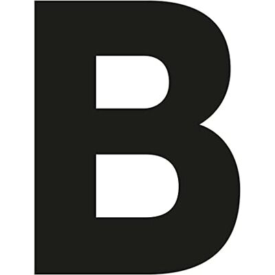 Merriway BH04035 Lot de 4 lettres B autocollantes en vinyle Noir 75 mm Merriway BH04035 Lot de 4 lettres B autocollantes en vinyle Noir 75 mm