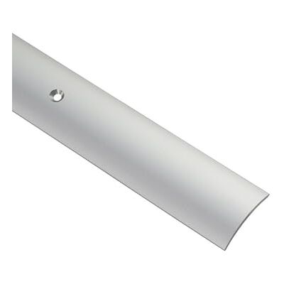 Gedotec Profilé de transition stratifié, rail de transition en vinyle perforé, de sol bombé, seuil de porte à visser, en aluminium anodisé argenté, 50 x 1000 mm, 1 pièce Gedotec Profilé de transition stratifié, rail de transition en vinyle perforé, de sol bombé, seuil de porte à visser, en aluminium anodisé argenté, 50 x 1000 mm, 1 pièce