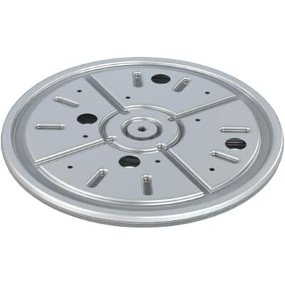 Gedotec Roue pivotante à 360° pour charges lourdes diamètre 282 mm Plateau tournant en acier noir Roulement à billes à pression Charge 300 kg Anneau pivotant pour meubles, couronne pivotante Gedotec Roue pivotante à 360° pour charges lourdes diamètre 282 mm Plateau tournant en acier noir Roulement à billes à pression Charge 300 kg Anneau pivotant pour meubles, couronne pivotante