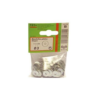 Rondelle Plate Large VYNEX - 4mm Ø - 96 Pièces Rondelle Plate Large VYNEX - 4mm Ø - 96 Pièces