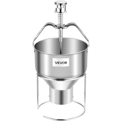 VEVOR Distributeur de pâtes à beignets, capacité trémie de 2,4 L, distributeur de pâte à beignets en acier inoxydable, avec réglage de 6 épaisseurs avec support, pour restaurants, boulangeries VEVOR Distributeur de pâtes à beignets, capacité trémie de 2,4 L, distributeur de pâte à beignets en acier inoxydable, avec réglage de 6 épaisseurs avec support, pour restaurants, boulangeries