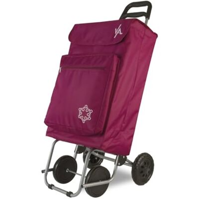 Amig Chariot de courses 4 roues avec Compartiment Isotherme Caddie de courses solide Chariot de supermarché pliable 22 x 40 x 106 cm Charge max. 15 kg Couleur Rouge Amig Chariot de courses 4 roues avec Compartiment Isotherme Caddie de courses solide Chariot de supermarché pliable 22 x 40 x 106 cm Charge max. 15 kg Couleur Rouge