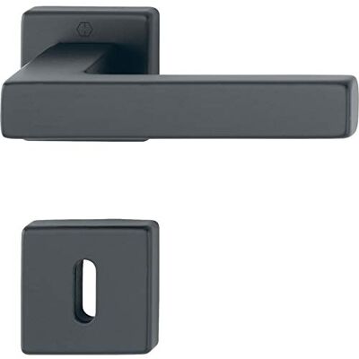 HOPPE AUSTIN Garniture pour poignée Sur rosace BB Aluminium Noir HOPPE AUSTIN Garniture pour poignée Sur rosace BB Aluminium Noir
