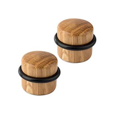 LouMaxx Lot de 2 butoirs de porte autocollants en bois Butées de porte au sol Butées de porte à coller Butée de porte autocollant Butée de porte autocollant en chêne LouMaxx Lot de 2 butoirs de porte autocollants en bois Butées de porte au sol Butées de porte à coller Butée de porte autocollant Butée de porte autocollant en chêne