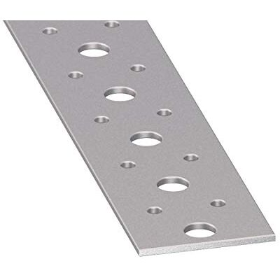 CQFD Plat perforé galvanisé 40x2mm 1m CQFD Plat perforé galvanisé 40x2mm 1m
