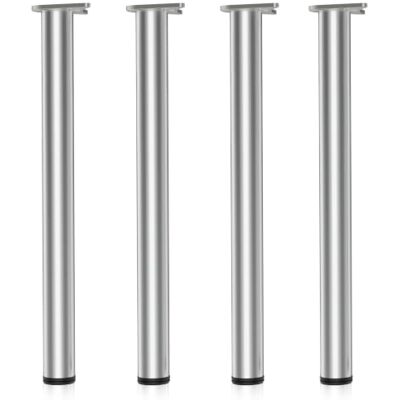 WilTec Lot de 4X Pied de Table V1-60 x 60 x 710 mm/Ø 60 mm en Acier Inoxydable nickelé Piètement Support de Bureau Réglable pour Plan de Travail Salle à Manger WilTec Lot de 4X Pied de Table V1-60 x 60 x 710 mm/Ø 60 mm en Acier Inoxydable nickelé Piètement Support de Bureau Réglable pour Plan de Travail Salle à Manger