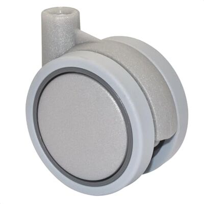 WAGNER 01002901 Roulette pour meuble design Souple Diamètre : 60 mm Hauteur : 70 mm Argenté Charge maximale : 50 kg WAGNER 01002901 Roulette pour meuble design Souple Diamètre : 60 mm Hauteur : 70 mm Argenté Charge maximale : 50 kg
