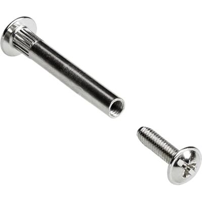 Hettich Vis de raccordement, dimension de serrage 36-46 mm, acier nickelé, 10 pièces, 89324 Hettich Vis de raccordement, dimension de serrage 36-46 mm, acier nickelé, 10 pièces, 89324