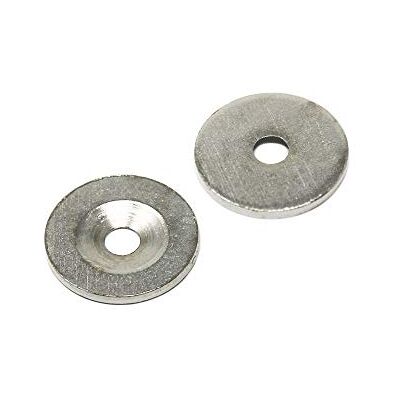 first4magnets Lot de 10 disques en acier à tête fraisée pour accrocher des aimants, des œuvres d'art ou des tableaux d'affichage – 23 mm de diamètre x 2 mm d'épaisseur x 4,2 mm de trou first4magnets Lot de 10 disques en acier à tête fraisée pour accrocher des aimants, des œuvres d'art ou des tableaux d'affichage – 23 mm de diamètre x 2 mm d'épaisseur x 4,2 mm de trou