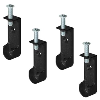 Gedotec Lot de 4 supports de tringle à vêtements en métal ovale Suspension pour tringles d'armoire et tringles de garde-robe Fabriqué en Allemagne Support de tube de placard avec vis M6 x 28 mm Gedotec Lot de 4 supports de tringle à vêtements en métal ovale Suspension pour tringles d'armoire et tringles de garde-robe Fabriqué en Allemagne Support de tube de placard avec vis M6 x 28 mm