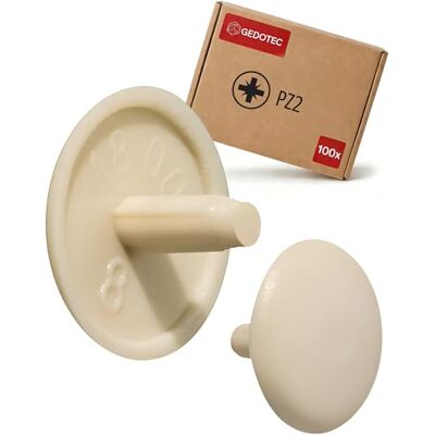 Gedotec Cache-vis pour Meubles Beige Cache-vis en Plastique Rond H1123 Bouchon pour Trou de tête PZ2 Ø 12 x 2,5 mm 100 pièces Gedotec Cache-vis pour Meubles Beige Cache-vis en Plastique Rond H1123 Bouchon pour Trou de tête PZ2 Ø 12 x 2,5 mm 100 pièces