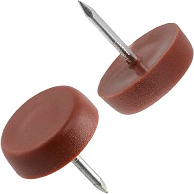 AERZETIX C65822 Lot de 100 patins coulissants pour pieds chaise avec clou rond Ø16mm en plastique couleur cerise meuble table armoire commode lit accessoire AERZETIX C65822 Lot de 100 patins coulissants pour pieds chaise avec clou rond Ø16mm en plastique couleur cerise meuble table armoire commode lit accessoire