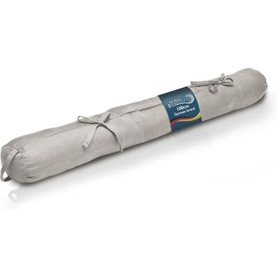 Beautissu Boudin Bas de Porte – 100% Coton – 100x10cm Gris Clair – Boudin de fenêtre avec Passant – Bas de Porte Isolant – pour Porte, fenêtre et Porte de Jardin – Viento Beautissu Boudin Bas de Porte – 100% Coton – 100x10cm Gris Clair – Boudin de fenêtre avec Passant – Bas de Porte Isolant – pour Porte, fenêtre et Porte de Jardin – Viento