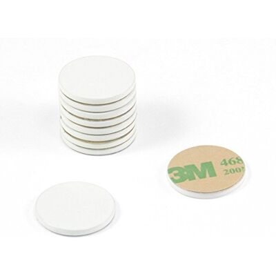 first4magnets Lot de 10 disques en acier souple peint blanc avec autocollant 3M pour l'art, l'artisanat, la modélisme, le bricolage et les loisirs 20 mm de diamètre x 2 mm d'épaisseur first4magnets Lot de 10 disques en acier souple peint blanc avec autocollant 3M pour l'art, l'artisanat, la modélisme, le bricolage et les loisirs 20 mm de diamètre x 2 mm d'épaisseur