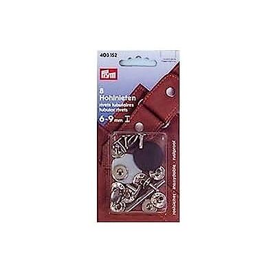 Prym 403161 Klemmber MS Lot de 200 rivets creux Argenté 4-6 mm Prym 403161 Klemmber MS Lot de 200 rivets creux Argenté 4-6 mm