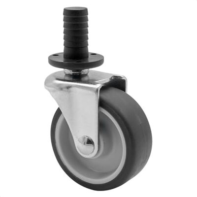 WAGNER 01908801 Roulette pivotante pour chariot à thé, diamètre 50 mm, hauteur 65 mm, gris souple, tige + douille Ø 12 mm, charge maximale 50 kg WAGNER 01908801 Roulette pivotante pour chariot à thé, diamètre 50 mm, hauteur 65 mm, gris souple, tige + douille Ø 12 mm, charge maximale 50 kg