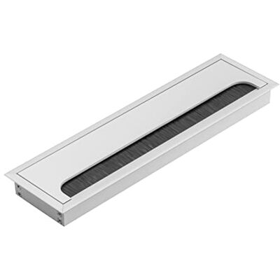 GTV Manchon de câble Merida Passe-câble avec couvercle d'ouverture Passage de câble rectangulaire pour meubles Passage de câble/pour l'installation dans le plan de travail / 80 x 280 mm GTV Manchon de câble Merida Passe-câble avec couvercle d'ouverture Passage de câble rectangulaire pour meubles Passage de câble/pour l'installation dans le plan de travail / 80 x 280 mm
