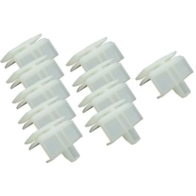 Schüller Lot de 10 supports de socle de fixation cuisine 75.0010 blanc Schüller Lot de 10 supports de socle de fixation cuisine 75.0010 blanc