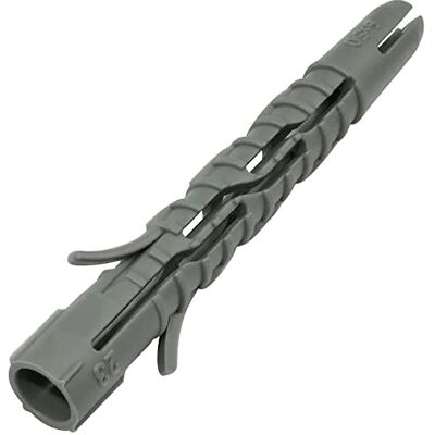 AERZETIX C57693 Lot de 100 chevilles universelles Ø 6 x 50 mm Chevilles multifonctionnelles En plastique Pour la fixation dans le béton, la brique, le bloc de béton, le béton léger AERZETIX C57693 Lot de 100 chevilles universelles Ø 6 x 50 mm Chevilles multifonctionnelles En plastique Pour la fixation dans le béton, la brique, le bloc de béton, le béton léger