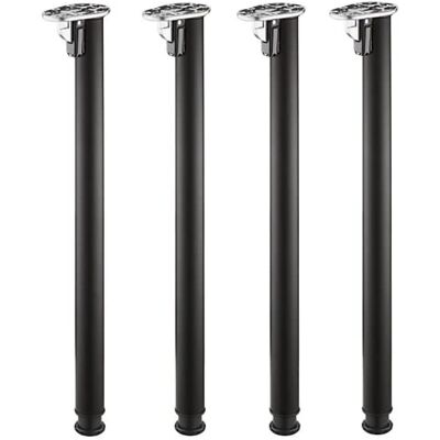Gedotec Pieds de Table Rabattables Rondella Hauteur 705 mm Tube Ø 50 mm Set de 4 Noir Mat Capacité de Charge 100 kg Pieds Réglables en Hauteur Gedotec Pieds de Table Rabattables Rondella Hauteur 705 mm Tube Ø 50 mm Set de 4 Noir Mat Capacité de Charge 100 kg Pieds Réglables en Hauteur