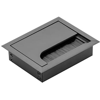 GTV Passe-câble Merida Passe-câble avec couvercle d'ouverture Passage de câble rectangulaire pour meubles Passage de câble Pour installation dans le plan de travail 80 x 100 mm Noir GTV Passe-câble Merida Passe-câble avec couvercle d'ouverture Passage de câble rectangulaire pour meubles Passage de câble Pour installation dans le plan de travail 80 x 100 mm Noir