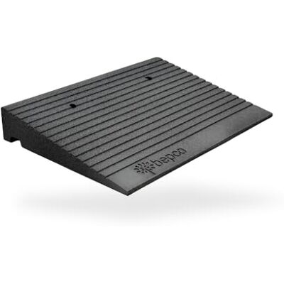 bepco Rampe de seuil de qualité supérieure Rampe d'accès pour fauteuil roulant en caoutchouc recyclé, avec rondelles stockées (sans fixation, 50 x 35 x 7,5 cm) bepco Rampe de seuil de qualité supérieure Rampe d'accès pour fauteuil roulant en caoutchouc recyclé, avec rondelles stockées (sans fixation, 50 x 35 x 7,5 cm)