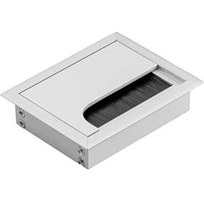GTV Manchon de câble Merida Passe-câble avec couvercle d'ouverture Passage de câble rectangulaire pour meubles Passage de câble/pour l'installation dans le plan de travail / 80 x 100 mm GTV Manchon de câble Merida Passe-câble avec couvercle d'ouverture Passage de câble rectangulaire pour meubles Passage de câble/pour l'installation dans le plan de travail / 80 x 100 mm